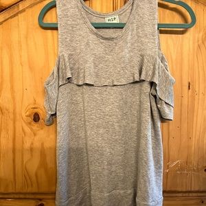 H.I.P. Short sleeve cold shoulder top